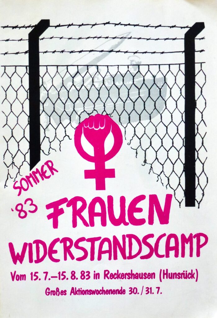 Poster Frauenwiderstandscamp Hunsrück