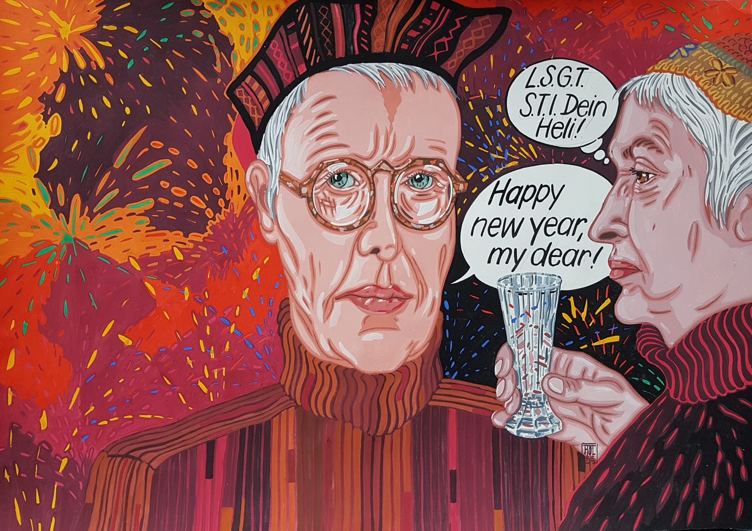 "Happy New Year" von Helga Holtdorf